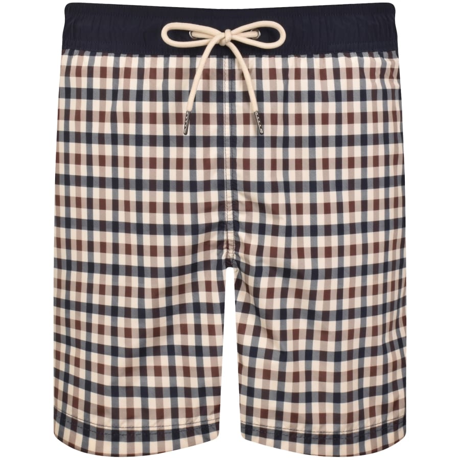Image number 1 for Aquascutum Iconic Volley Swim Shorts Navy