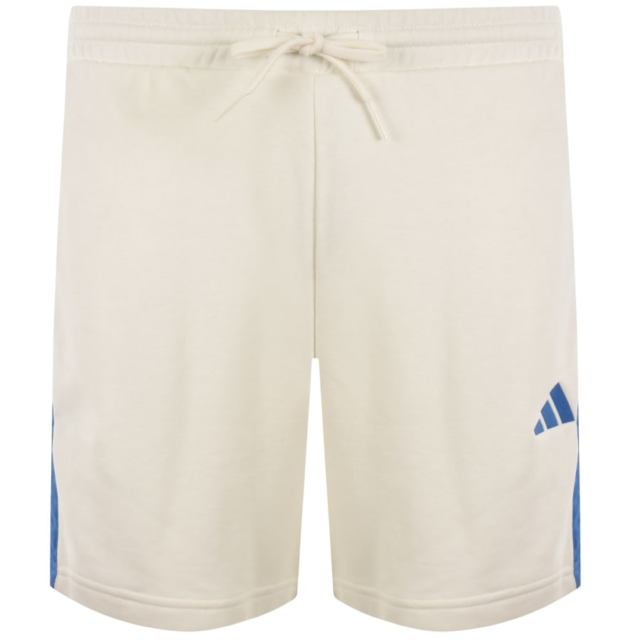 Image number 2 for adidas Sportswear 3 Stripe Shorts Off White
