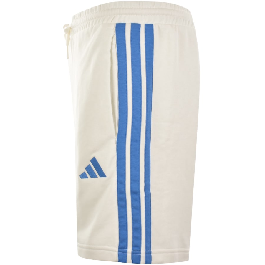 Image number 5 for adidas Sportswear 3 Stripe Shorts Off White