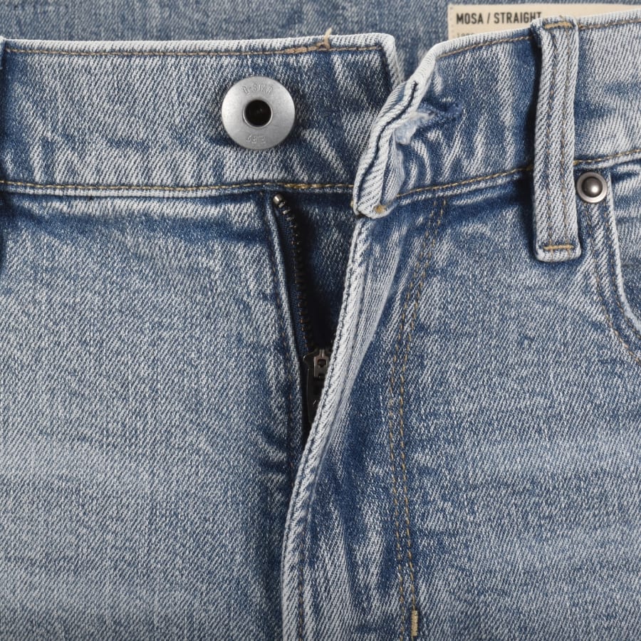 Image number 5 for G-Star Mosa Straight Jeans Blue