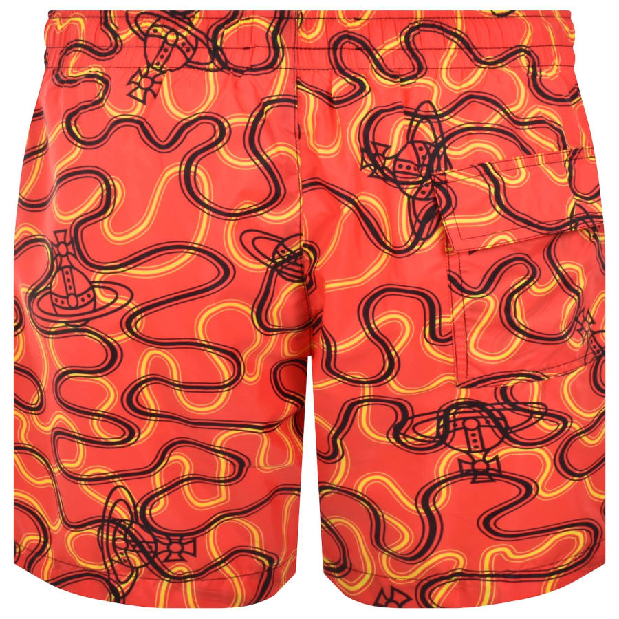 Image number 2 for Vivienne Westwood Wiggle Swim Shorts Red