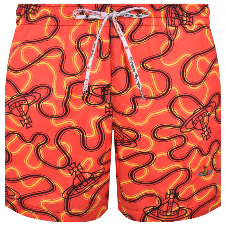 Image number 1 for Vivienne Westwood Wiggle Swim Shorts Red