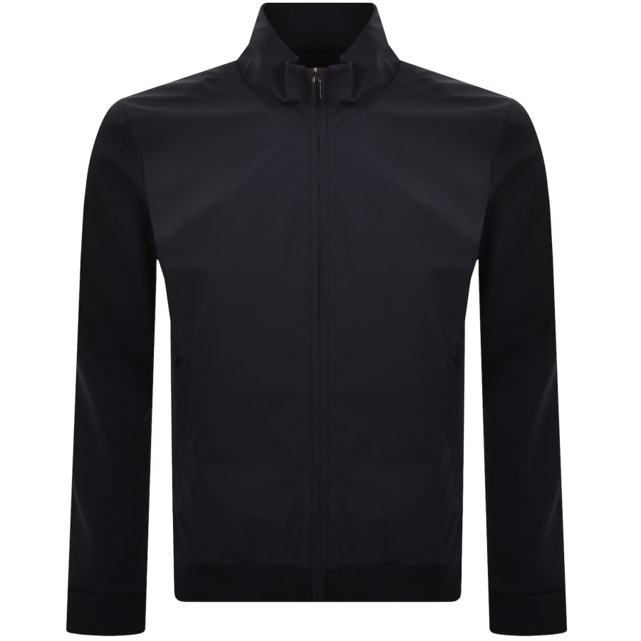 Image number 2 for Paul And Shark Full Zip Hybrid Sweatshirt Navy
