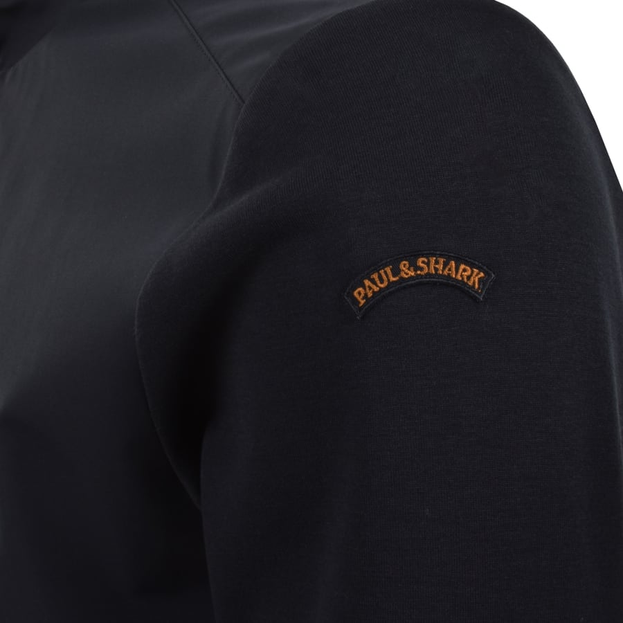 Image number 4 for Paul And Shark Full Zip Hybrid Sweatshirt Navy