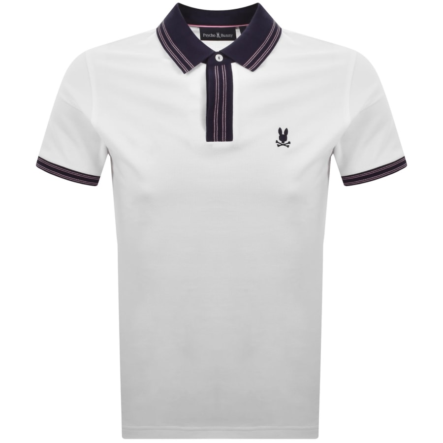 Image number 1 for Psycho Bunny Dax Pique Polo T Shirt White