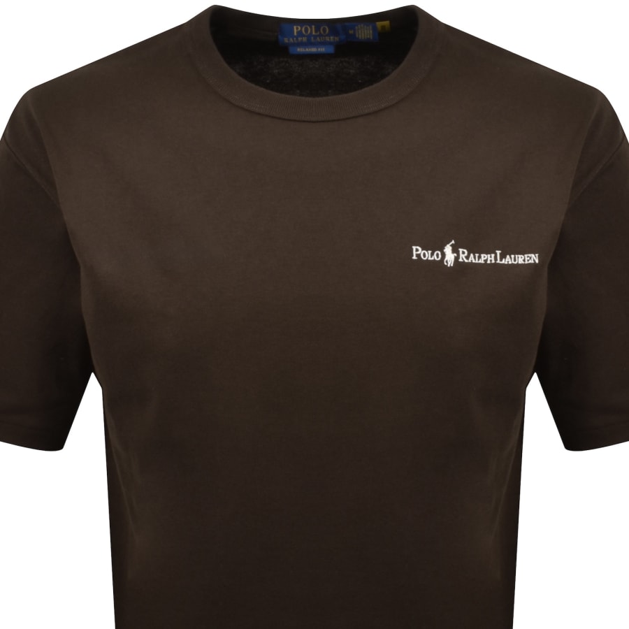 Image number 2 for Ralph Lauren Relaxed Fit T Shirt Brown