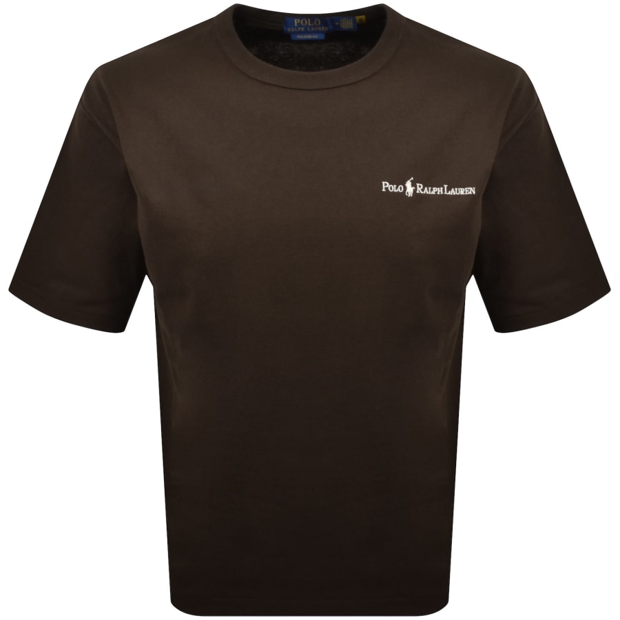 Image number 1 for Ralph Lauren Relaxed Fit T Shirt Brown