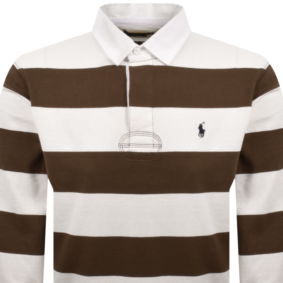 Image number 2 for Ralph Lauren Rugby Polo T Shirt Brown