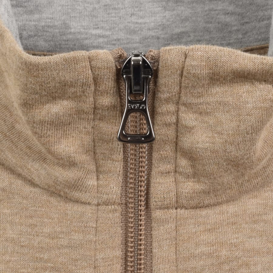 Image number 4 for Ralph Lauren Quarter Zip Sweatshirt Brown