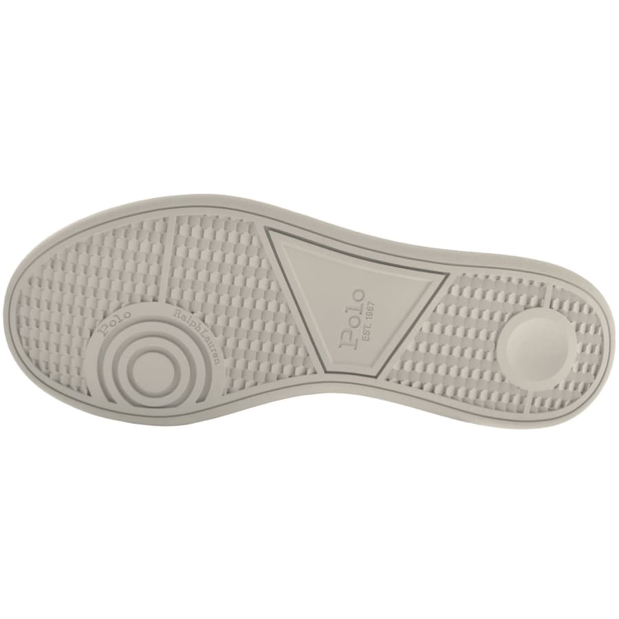 Image number 5 for Ralph Lauren Heritage Court Trainers Grey