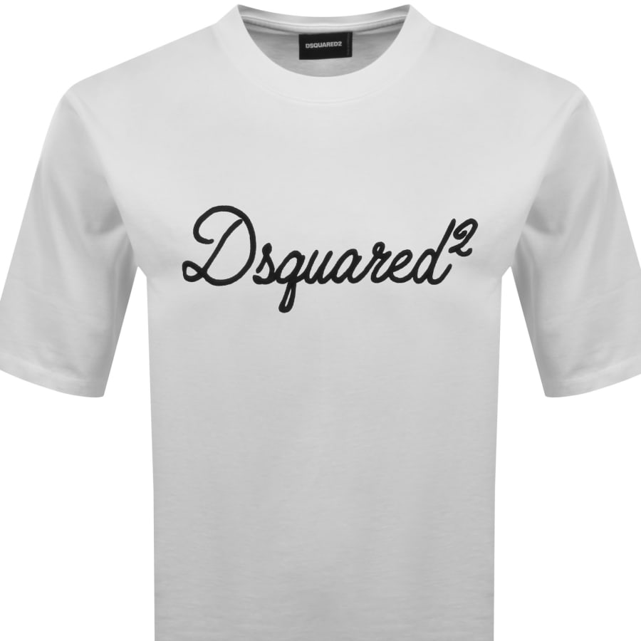 Image number 2 for DSQUARED2 Signature Loose Fit T Shirt White