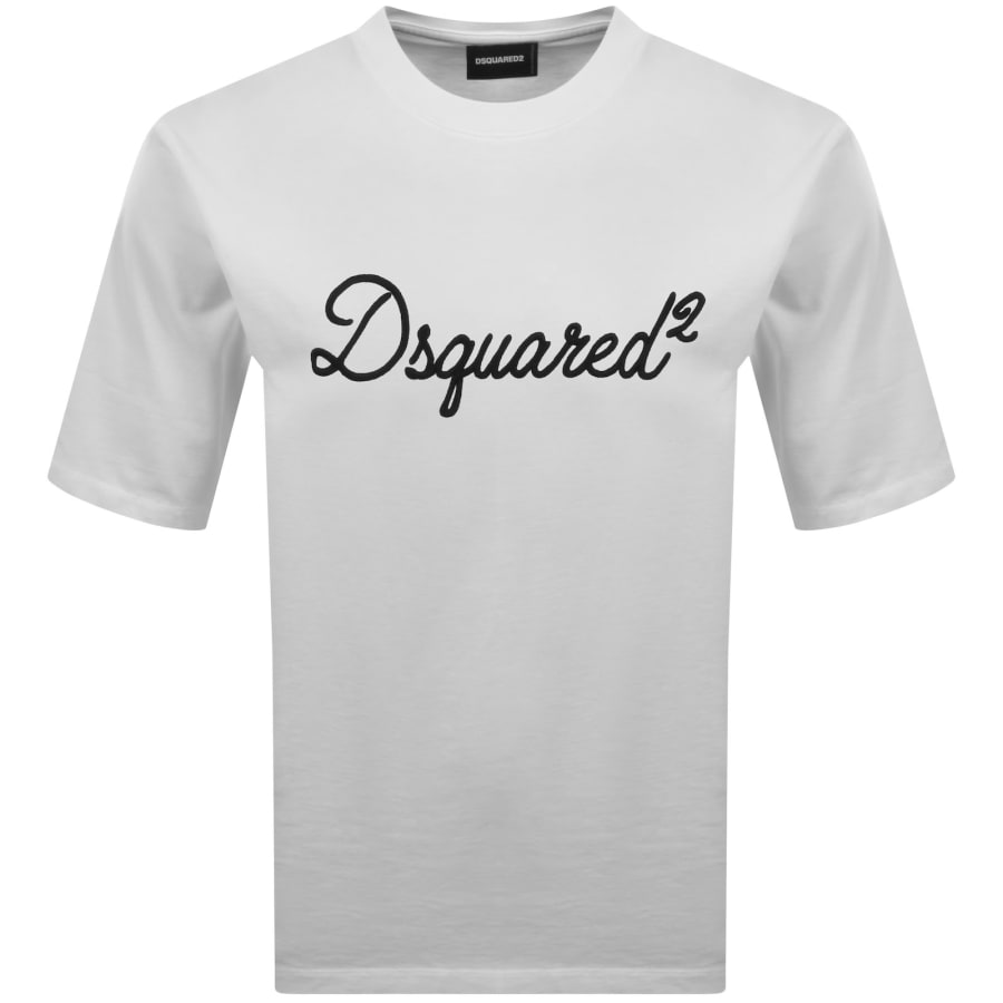 Image number 1 for DSQUARED2 Signature Loose Fit T Shirt White