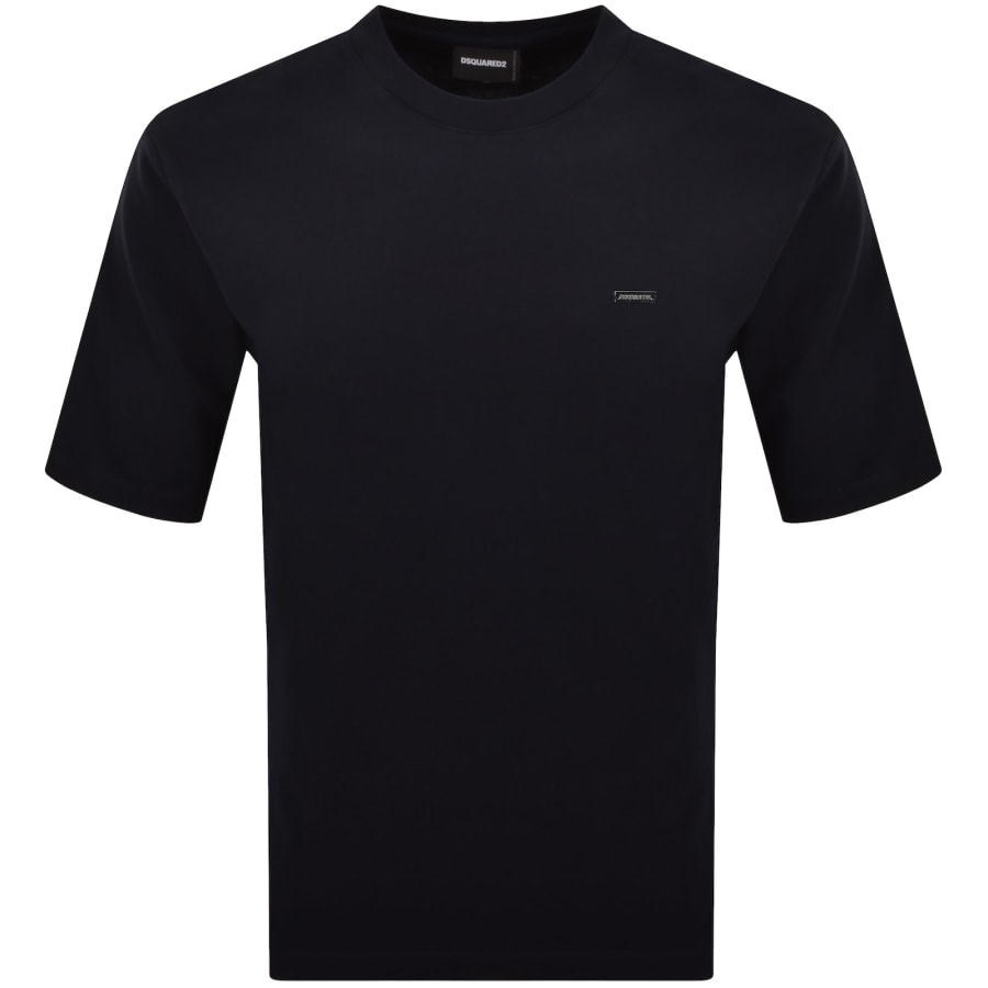 Image number 1 for DSQUARED2 Cool Fit Plaque T Shirt Navy
