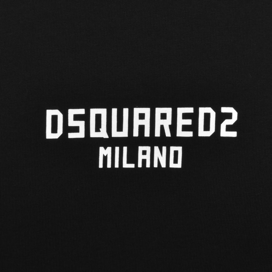 Image number 3 for DSQUARED2 Logo Print Loose Fit T Shirt Black