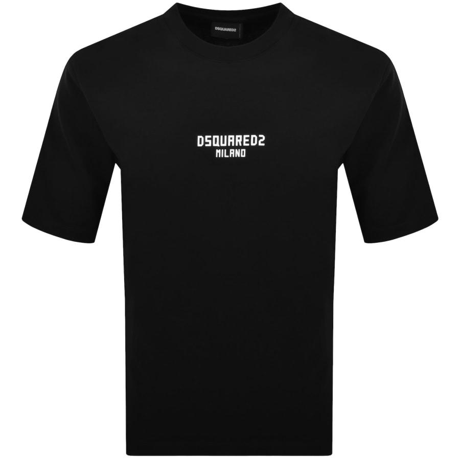 Image number 1 for DSQUARED2 Logo Print Loose Fit T Shirt Black