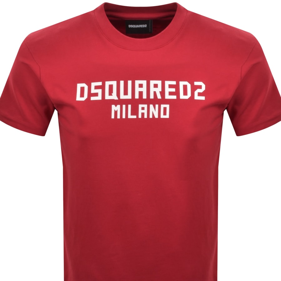 Image number 2 for DSQUARED2 Logo Cool Fit T Shirt Red