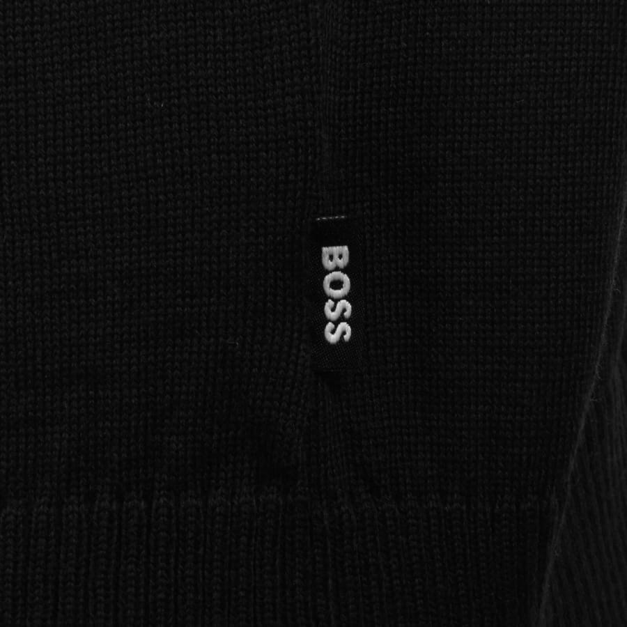 Image number 3 for BOSS Lantoni Knit Polo Black