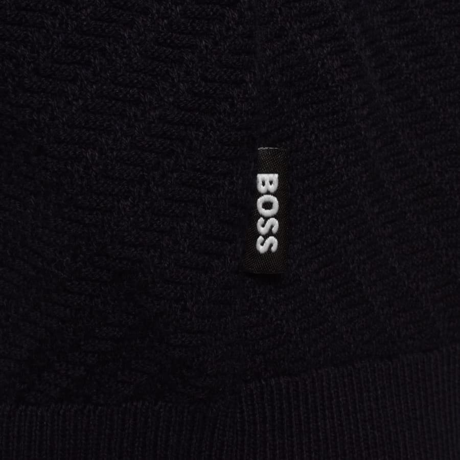 Image number 3 for BOSS Lomarino Knit Polo Dark Blue