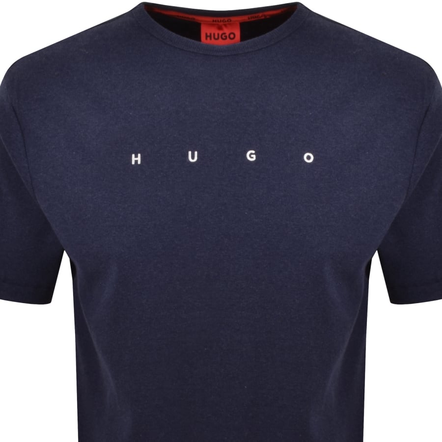 Image number 2 for HUGO Azuri Lounge T Shirt Dark Blue