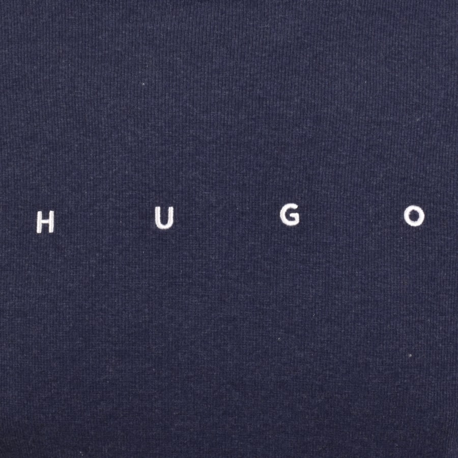 Image number 3 for HUGO Azuri Lounge T Shirt Dark Blue