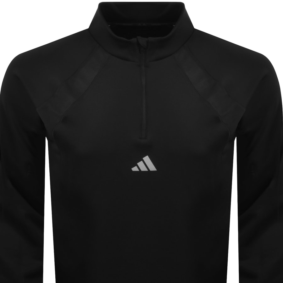 Image number 2 for adidas Sportswear Tech Quarter Zip T Shirt Black