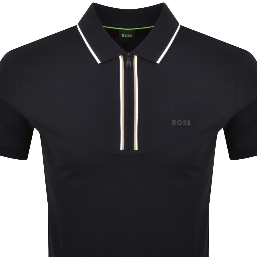 Image number 2 for BOSS Slim Fit Philix Polo T Shirt Dark Blue