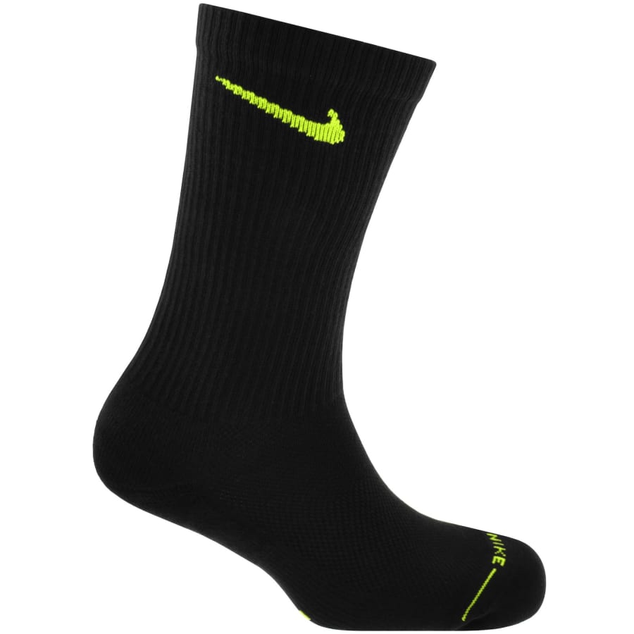 Image number 4 for Nike 6 Pack Crew Socks Black