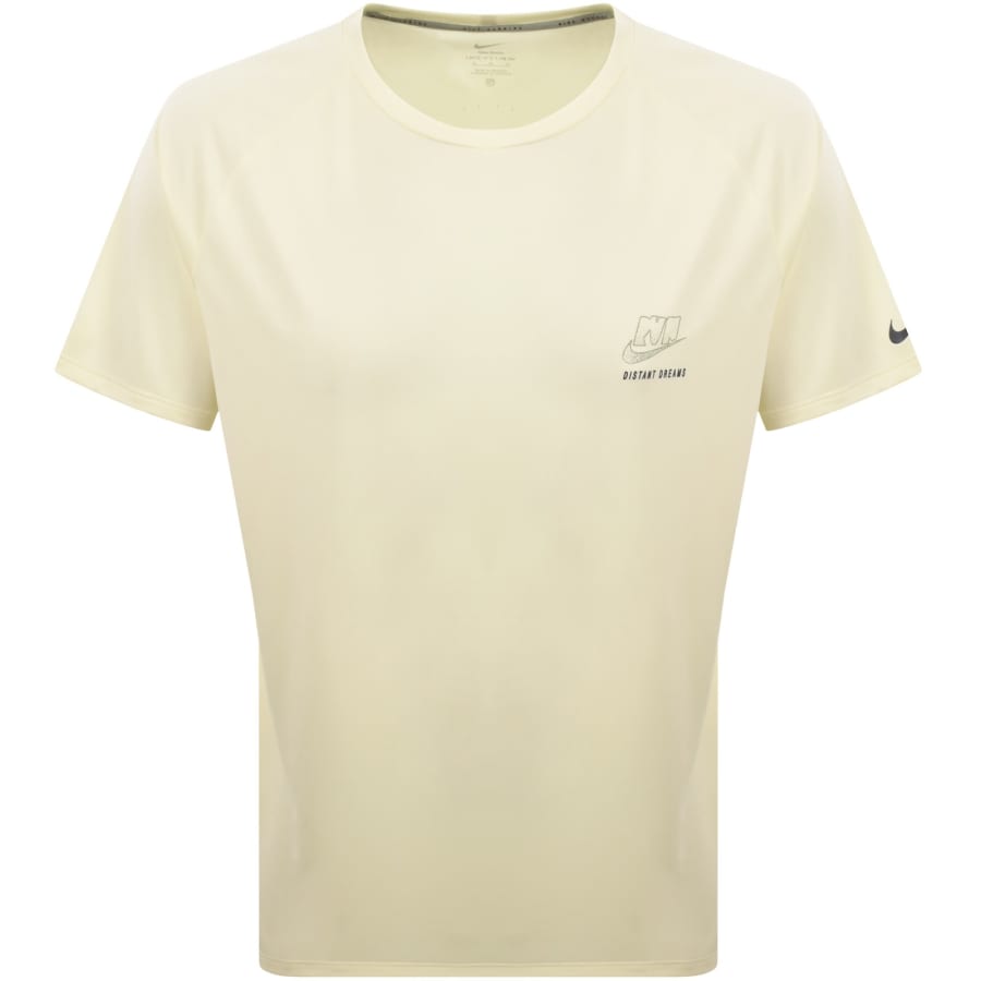 Image number 2 for Nike Training Logo T Shirt Yellow