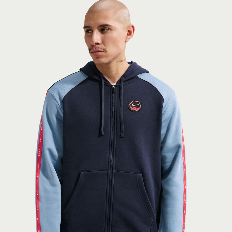 Image number 5 for Nike Full Zip Hoodie Obsidian Navy