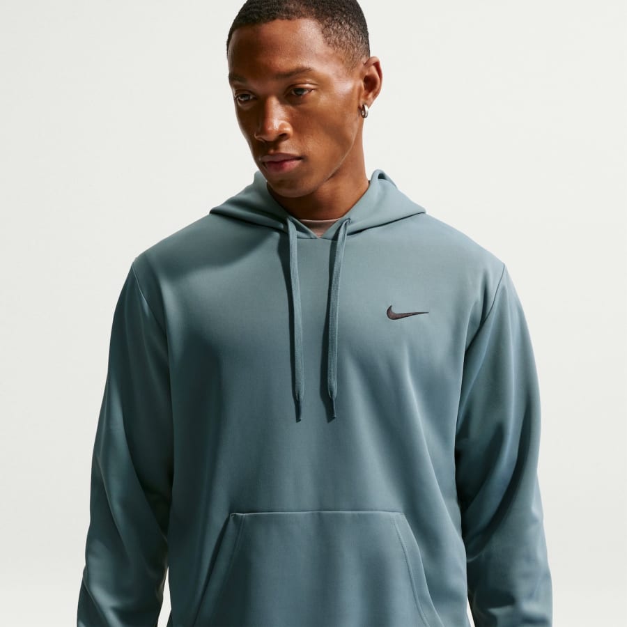 Image number 5 for Nike Training Dri Fit Pullover Hoodie Blue
