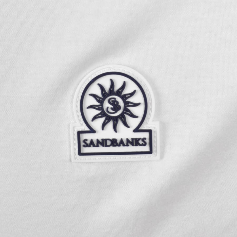 Image number 3 for Sandbanks Contrast Tipped Placket Shirt White