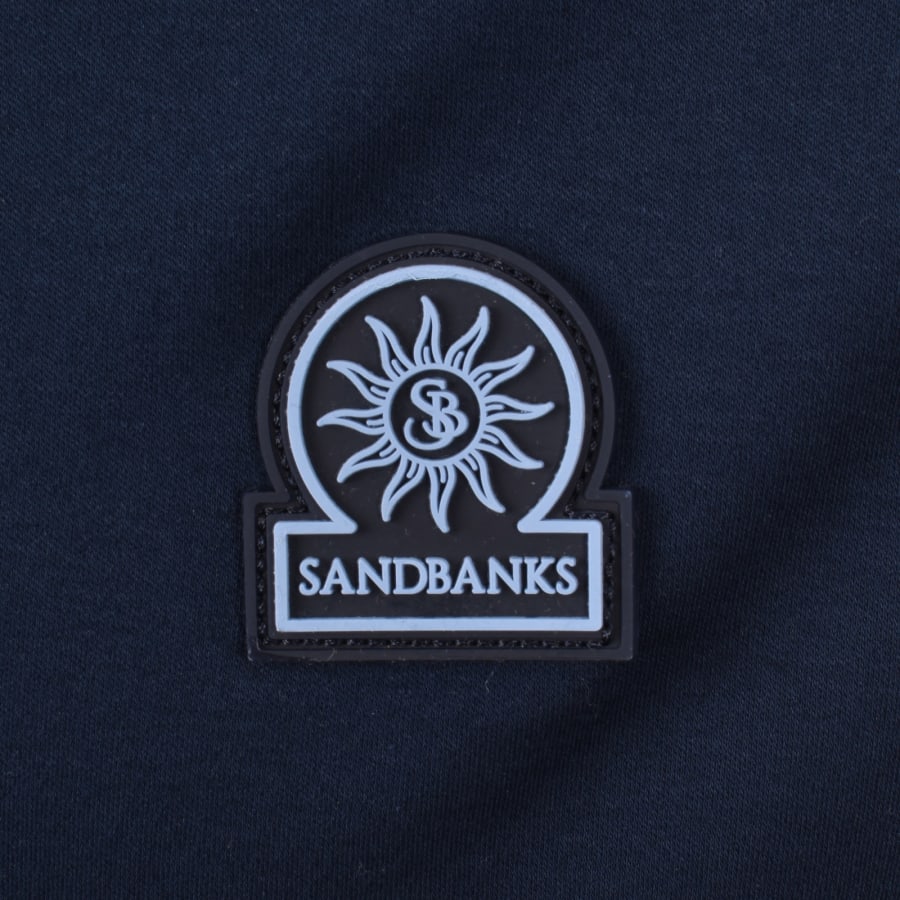 Image number 3 for Sandbanks Contrast Tipped Placket Shirt Navy