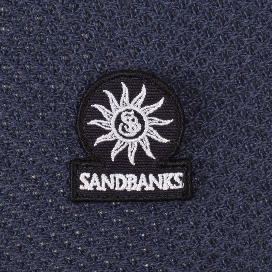 Image number 3 for Sandbanks Button Up Knitted Shirt Navy