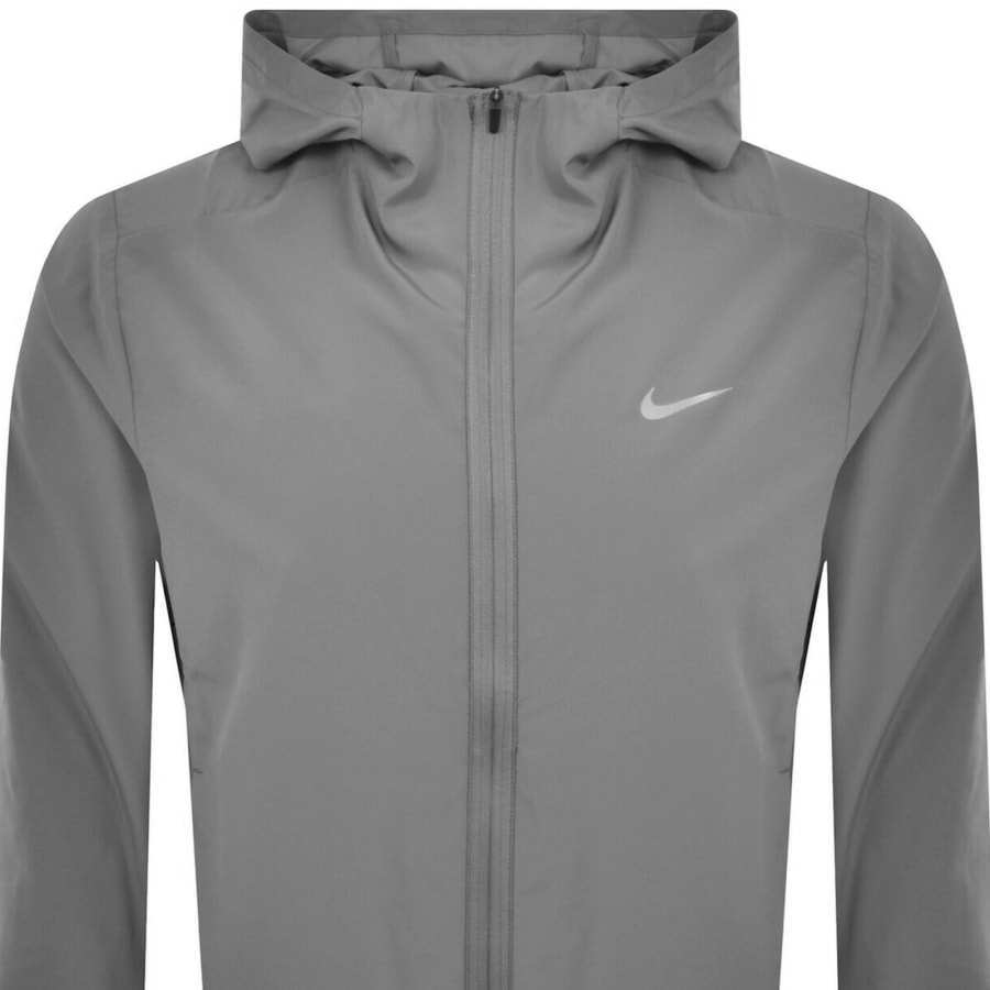 Image number 2 for Nike Training Hooded Fitness Jacket Grey