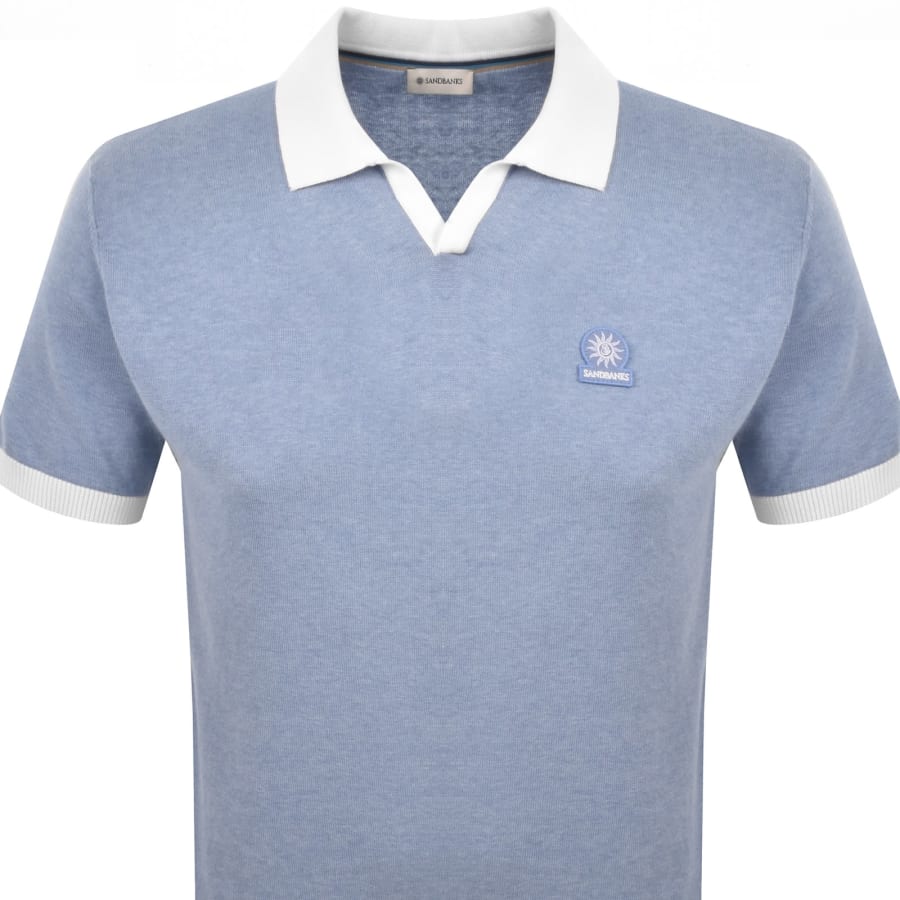Image number 2 for Sandbanks Revere Collar Polo Blue