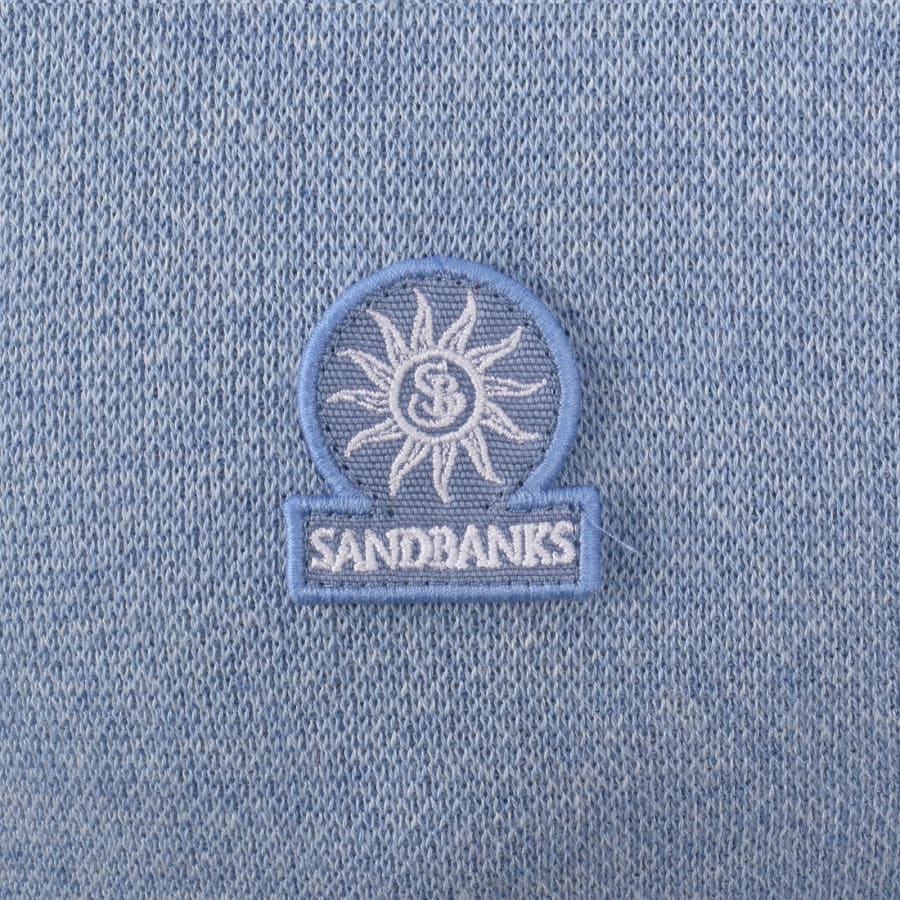 Image number 3 for Sandbanks Full Button Polo T Shirt Blue