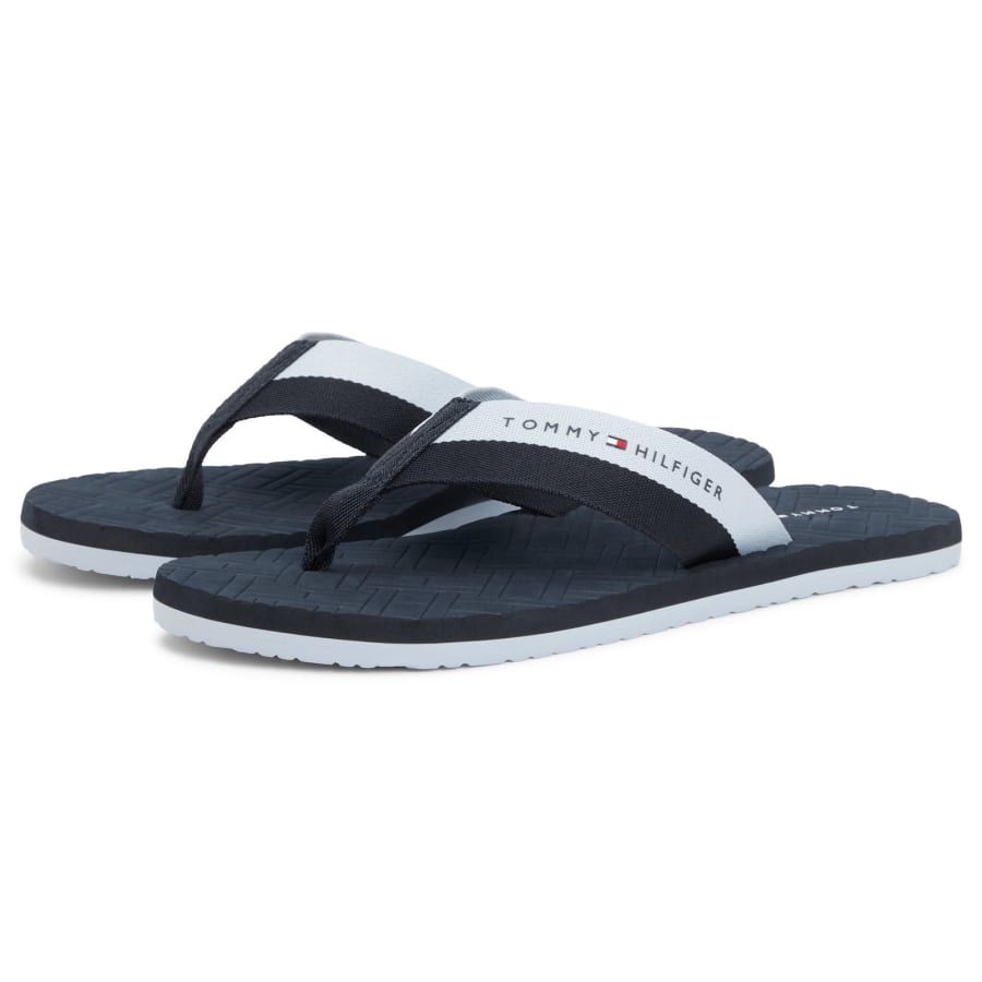 Image number 5 for Tommy Hilfiger Beach Flip Flops Navy