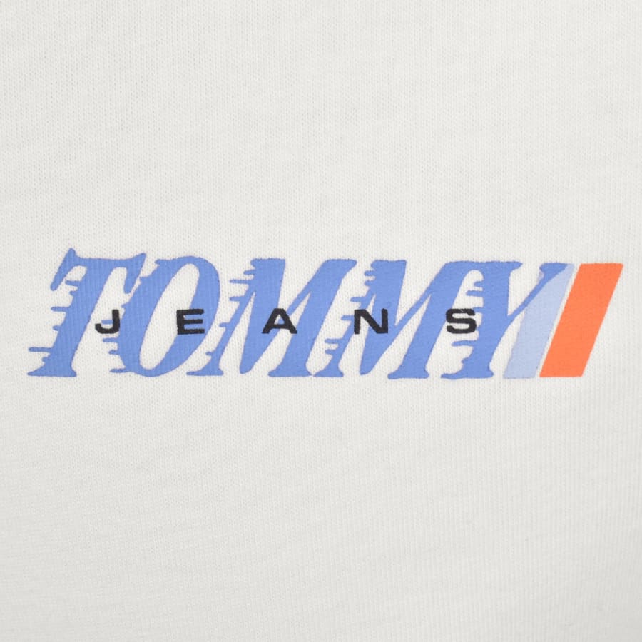 Image number 3 for Tommy Jeans Vintage Back Graphic T Shirt White