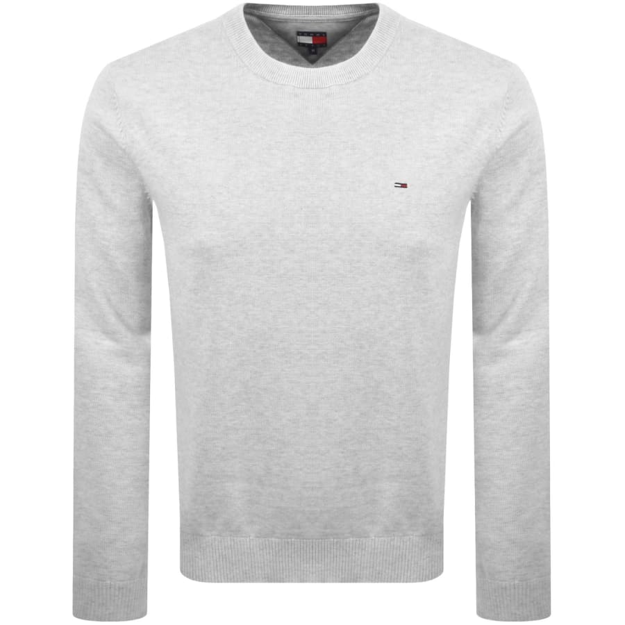 Image number 1 for Tommy Jeans Slim Fit Jumper Grey