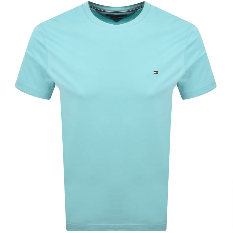Image number 1 for Tommy Hilfiger Solid Logo T Shirt Blue