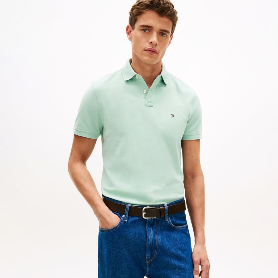 Image number 5 for Tommy Hilfiger 1985 Polo Green