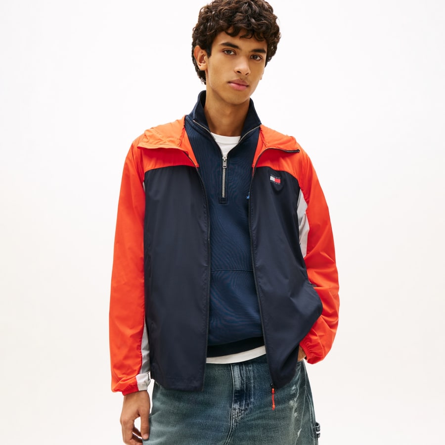 Image number 5 for Tommy Jeans Outdoor Shell Jacket Navy