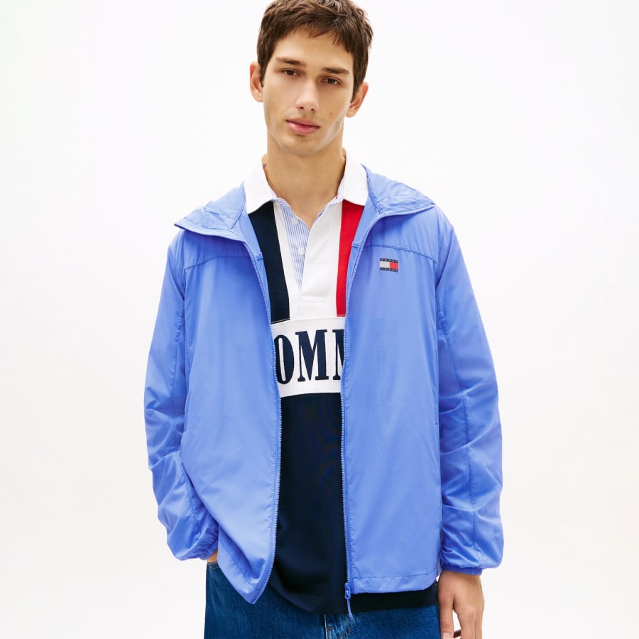 Image number 6 for Tommy Jeans Outdoor Shell Jacket Blue