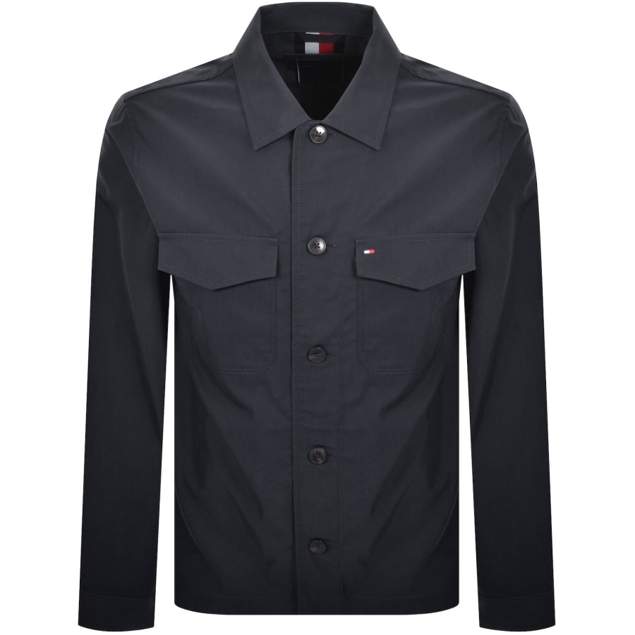 Image number 2 for Tommy Hilfiger Nylon Overshirt Navy