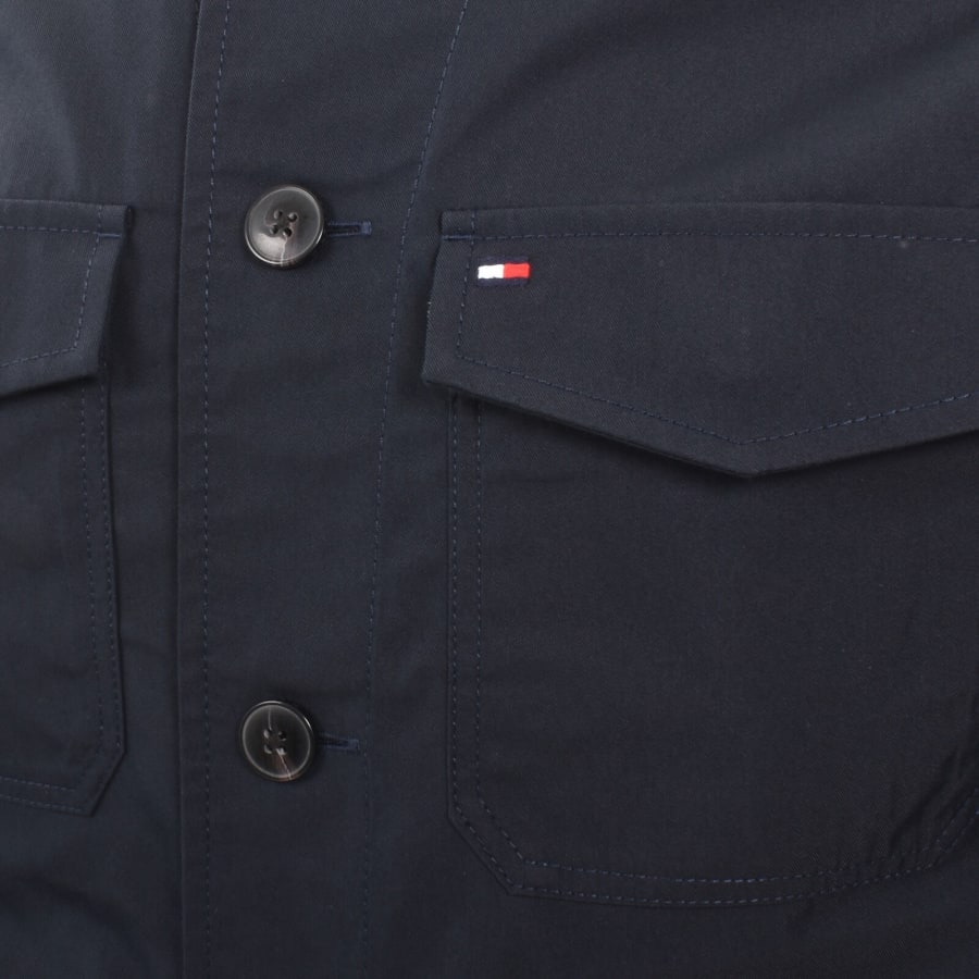 Image number 4 for Tommy Hilfiger Nylon Overshirt Navy