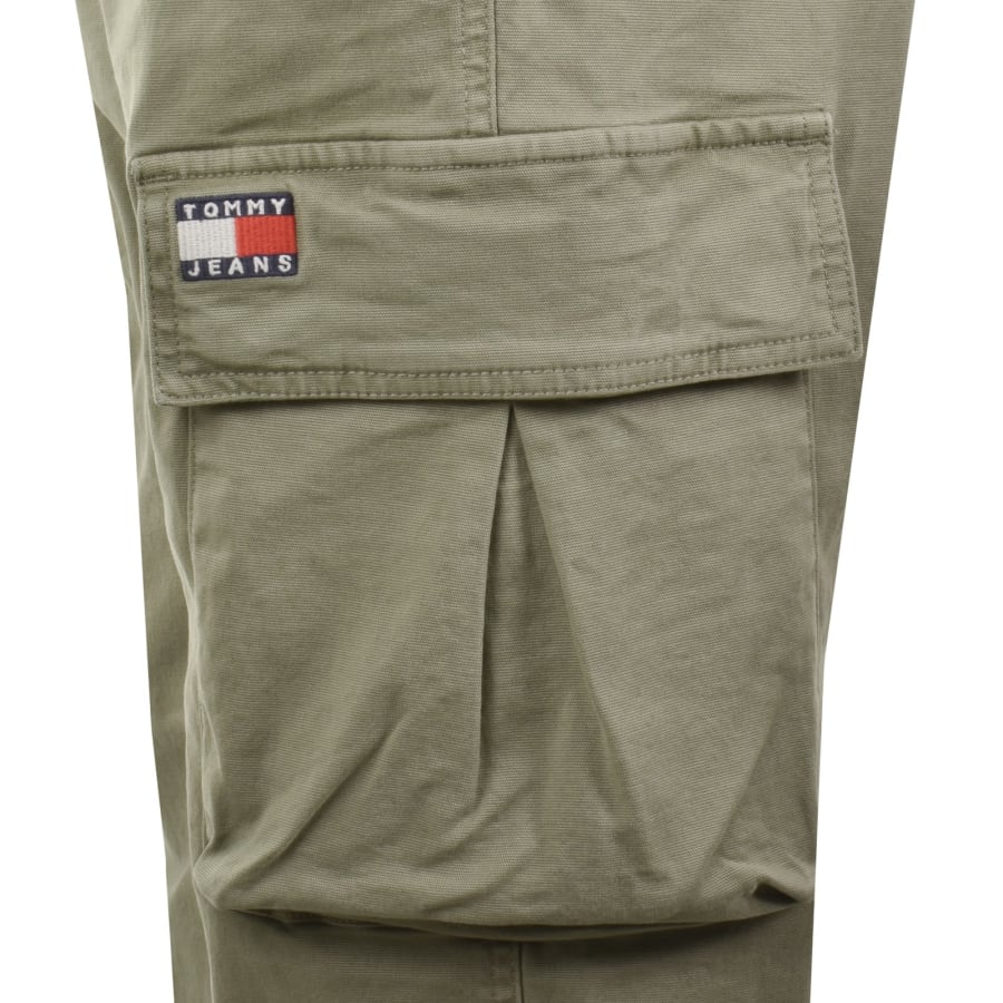 Image number 3 for Tommy Jeans Otis Canvas Cargo Trousers Green