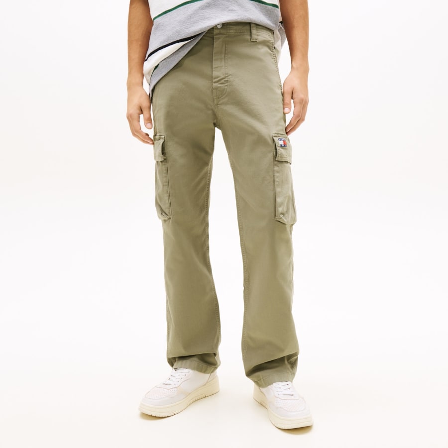 Image number 5 for Tommy Jeans Otis Canvas Cargo Trousers Green