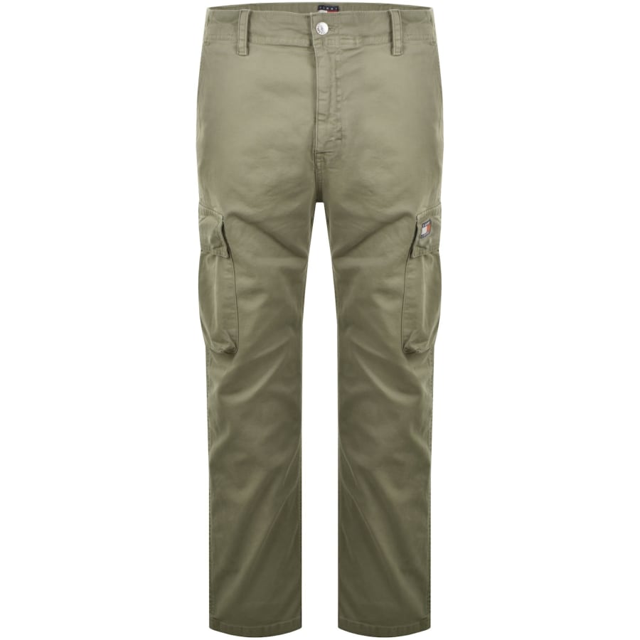 Image number 1 for Tommy Jeans Otis Canvas Cargo Trousers Green