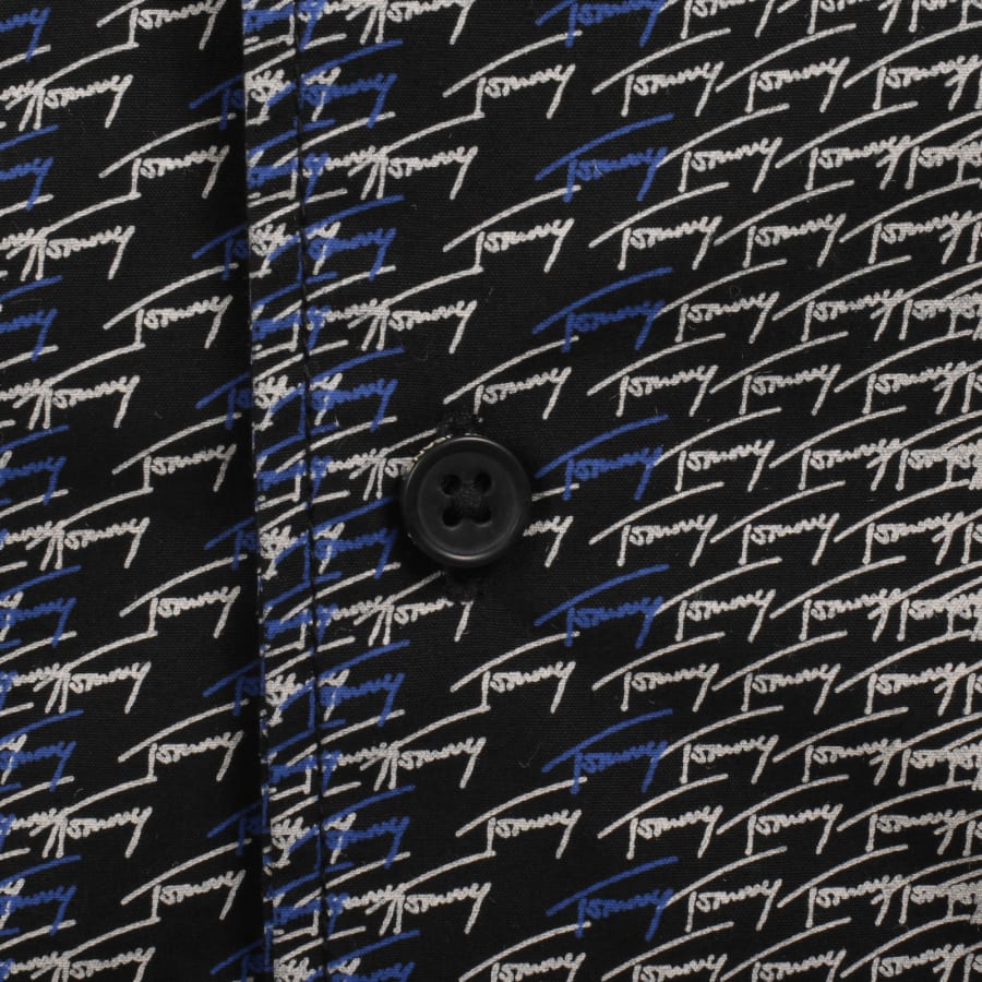 Image number 3 for Tommy Jeans All Over Print Shirt Black