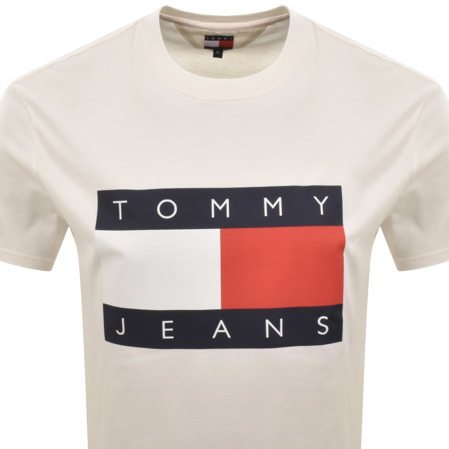 Image number 2 for Tommy Jeans Big Flag T Shirt White